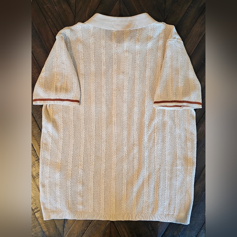 COOFANDY Vintage knit shirt. NWT, XL - Picture 4 of 13
